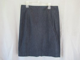 LOFT Ann Taylor skirt pencil knee length Size 6 navy heather - $12.69