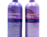 Clairol Shimmer Lights Shampoo &amp; Conditioner For Blonde &amp; Silver 31.5 oz - £47.44 GBP