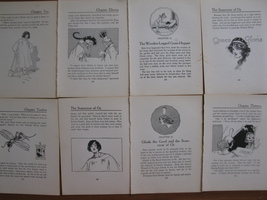 John R, Neill - 1915 The Scarecrow of OZ - 8 partial page Bookplate prints #5 - £7.86 GBP
