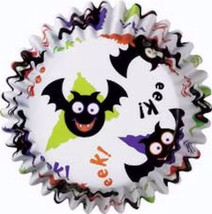 Just Batty Halloween Backing Cups 50 ct from Wilton 250 NEW - £10.27 GBP