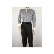 Men Denim Suit Royal Diamond 3 Piece vested Wide Leg Pleated Pants Den2 black image 8