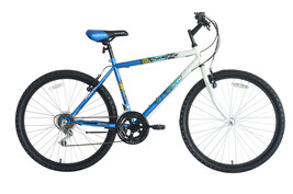 Titan Pioneer 18-Speed Steel Men&#39;s Mountain Bike, Blue White Fast  Shipping - £144.28 GBP