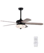 52 Inches Ceiling Fan with Remote Control-Oak - Color: Oak - $168.49