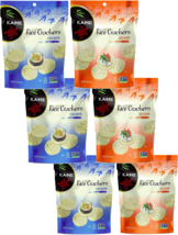 Ka-Me Original &amp; Sesame Rice Crackers, Non-GMO, Variety 6-Pack 3 oz. Bags - £30.97 GBP