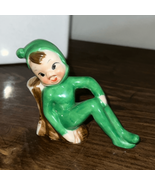 Vintage Ceramic Lounging Laughing Elf/Sprite - £23.23 GBP