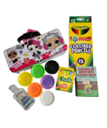 Activity  Kit LOL Storage Box Colored Pencils Band-aids Hand Sanitizer P... - $12.85
