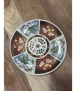 Vintage 80s Japanese Imari Red Floral Porcelain Plate Gold Trim 8.25” - $266.09 MXN