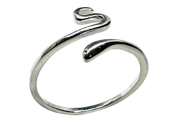 Anillo Serpiente Asp Viper Finger Ring Ajustable 925 Sterling Silver Talla... - £20.63 GBP