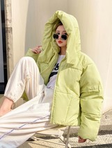 GOPLUS Women&#39;s Winter Coat Korean Style Padded Jackets Hooded Parka Blouson Femm - £53.27 GBP