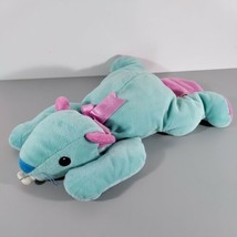 1998 Ty &quot;Chewy&quot; the Beaver Teal Pillow Pal Pink And Blue - £7.10 GBP