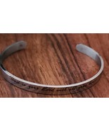 Inspirational Stainless-Steel Bracelet ~ Trust in your Lord ... ~ Prover... - £20.59 GBP