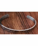Inspirational Stainless-Steel Bracelet ~ Trust in your Lord ... ~ Prover... - $498.45 MXN