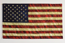 3x5 USA Tea Stained Vintage Stars and Stripes Flag 3&#39;x5&#39; House Banner gr... - £14.08 GBP