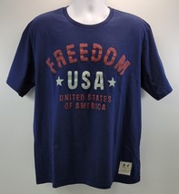 MA) Under Armour Freedom United States of America Men Navy Blue T-Shirt XXL - $11.87