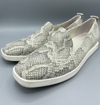 Franco Sarto Slip On Boston Snake Print  Square Toe Casual Comfort Shoes 10 - $291.89 MXN