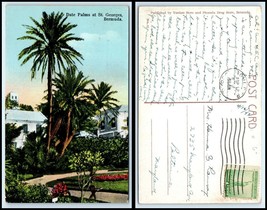 BERMUDA Postcard - St. Georges, Date Palms &amp; Homes FN - £2.33 GBP