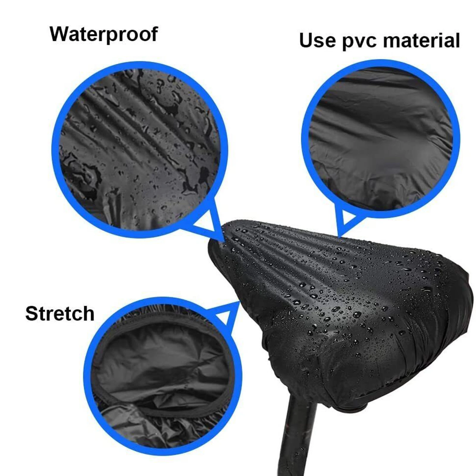 8 PCS Bicycle Seat Rain Cover Cushion Protector Outdoor Bike Saddle Waterproof D - £136.05 GBP