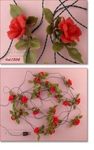 Vintage Red Roses Italian Lights (#CH1504) - $88.00