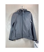 Xersion Gray Performancewear Zip Up Raglan Sleeve Hooded Coat Womens Siz... - $614.82 MXN