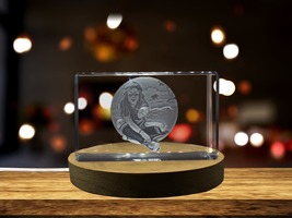 LED Base included | Rasta Girl on the Beach 3D Engraved Crystal 3D Engraved - $39.99+