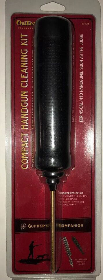 OUTERS Compact Handgun Cleaning Kit For 45 Cal/410 Handguns Like The Jud... - $15.72