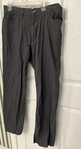 Berle Vintage Washed Stoned &amp; Beaten Dress Pants Mens Gray 36 X 32 - £14.27 GBP