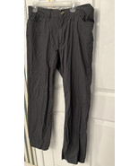 Berle Vintage Washed Stoned &amp; Beaten Dress Pants Mens Gray 36 X 32 - $17.58