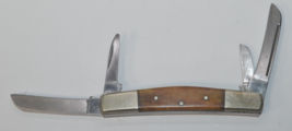 Vintage Parker Cut co. bone handle 4 blade knife Surgical steel - £23.70 GBP