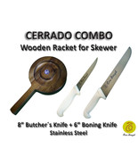 Cerrado Combo - Wooden Racket for Skewer + 8&quot; Butcher Knife + 6&quot; Boning ... - $66.00