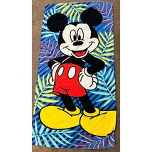 Disney Mickey Mouse Beach Towel The Big One Kohl&#39;s 53x27&quot; Red Black White - $15.00