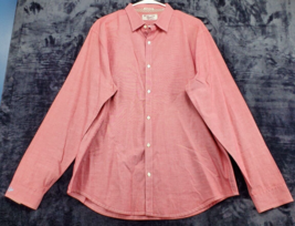 MunsingWear Penguin Shirt Men Size XL Pink Long Sleeve Logo Collared Button Down - £14.13 GBP