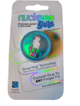 Nuckees Gels Phone Grip &amp; Stand - New - Blue Unicorn - $10.99