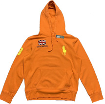 NEW Polo Ralph Lauren Sweatshirt Hoodie!  L  Orange  Great Britain UK - $109.99