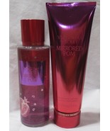 Victoria&#39;s Secret Fragrance Mist &amp; Lotion Set Lot of 2 MIRRORED POM - $41.99