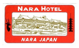 2 Different Nara Hotel Nara Japan Luggage / Baggage Labels - £14.21 GBP