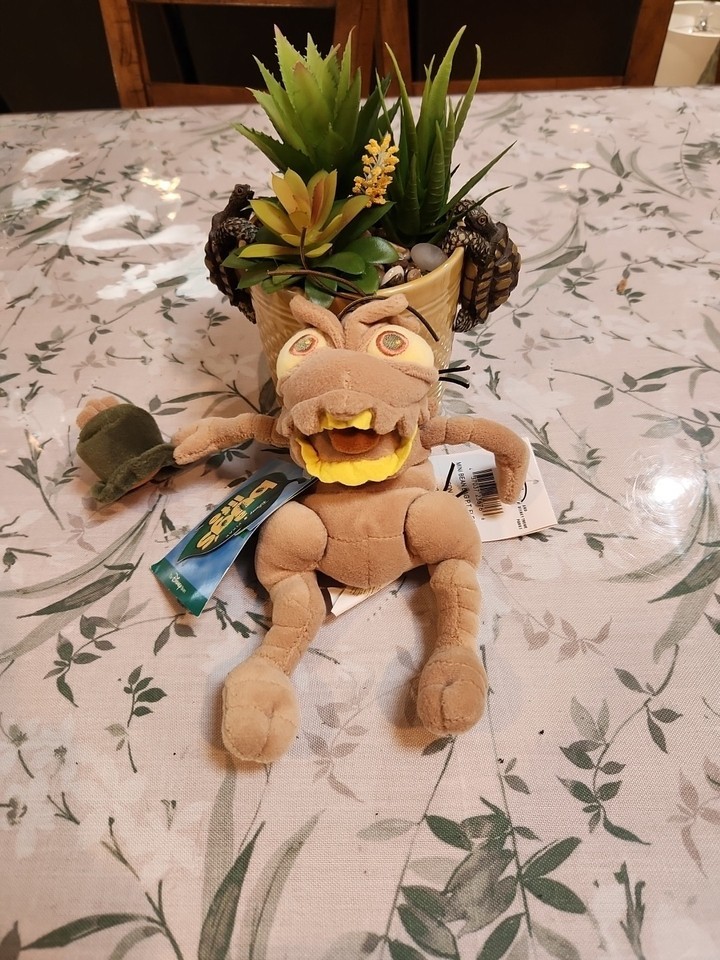 Disney Store A Bugs Life PT Flea Plush Stuffed Bean Bag Toy Pixar Vintag... - $9.70