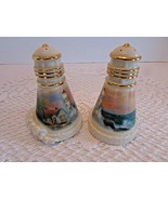 LENOX SALT &amp; PEPPER SHAKERS THOMAS KINKADE LIGHTHOUSE BEACON OF HOPE 200... - $12.82