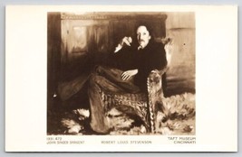 Poet Robert Louis Stevenson RPPC Photo of Painting By John Sargent Postcard U24 - £11.91 GBP