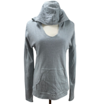 Sundance Striped Pocket Hoodie Cotton Knit Sweatshirt Hoodie Stretch Kni... - $19.50
