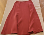 Eileen Fisher Cranberry Red Long Skirt Misses Size Small Silk - $24.74