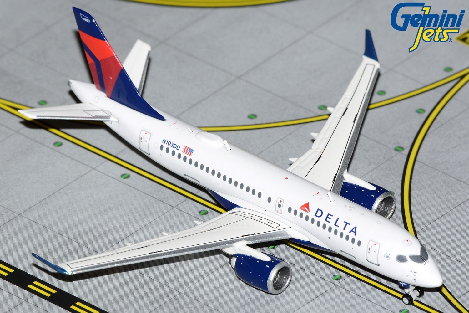 Delta Airbus A220-100 N103DU GeminiJets GJDAL2099 Scale 1:400 - $82.82 CAD