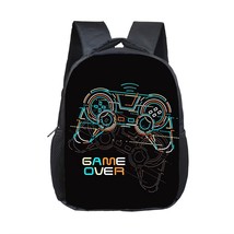 Funny Choose Your Weapon Gamer Pattern Backpack Children School Bags Video Game  - £58.81 GBP