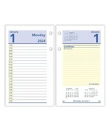 2024 AT-A-GLANCE QuickNotes 6&quot; x 3.5&quot; Daily Desk Calendar Refill Multicolor - £22.81 GBP