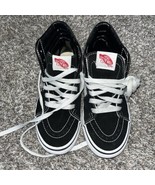 VANS Skateboard Pro Skate Shoes Kids Size 3 Black/White Casual Sneakers VGC - $33.88 CAD