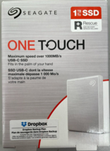 Seagate - STKG1000401 - One Touch 1000 GB 2.5&quot; External SSD SATA - Silver - $139.95