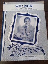 Wo-Man Uh-Huh Johnny Desmond Sheet Music Piano Vocal 1953 Pop Dick Gleason - £70.24 GBP