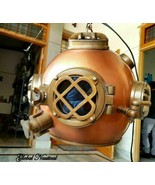 Vintage diving helmet hanging lamp 18 &quot;US Vintage deep sea diving helmet... - $176.99