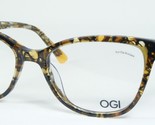 OGI Evolution 9225 1951 Ambre Opal Lunettes Monture 52-17-140mm Italie - £110.41 GBP