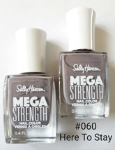 Sally Hansen Mega Strength Nail Color &quot;Here To Stay&quot; #060 (Lot Of 2) ~ New!!! - £8.20 GBP