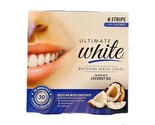 Ultimate White Whitening Dental Strips Infused With Coconut Oil  6 Strips - $6.99